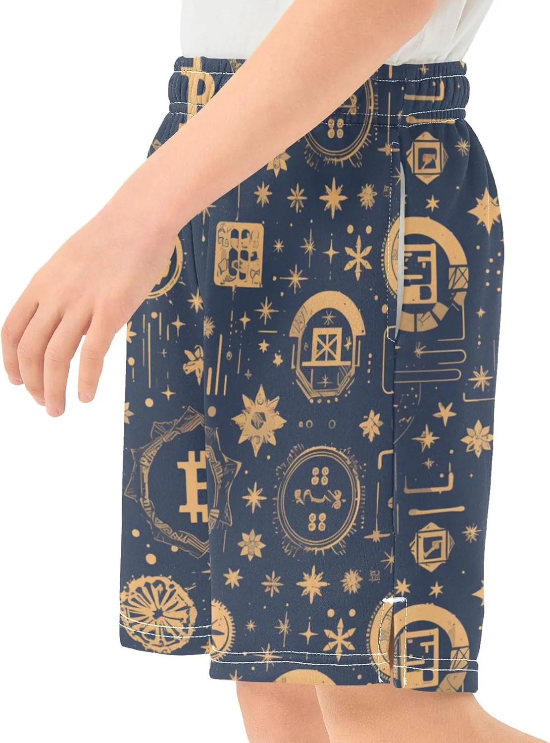 Youth Boys Cargo Shorts Lightweight Athletic Running Workout Shorts with Pockets