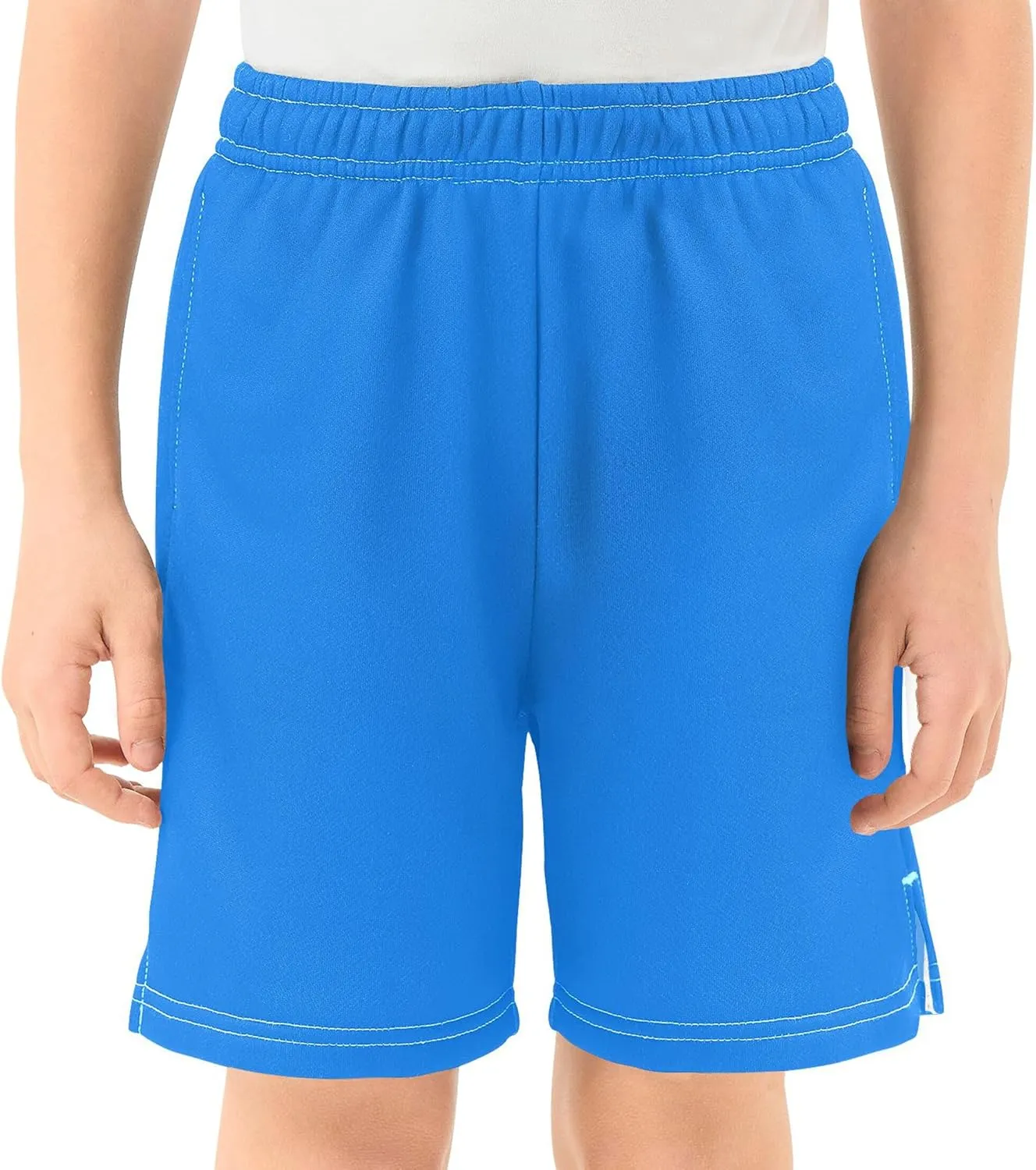 Youth Boys Cargo Shorts Lightweight Athletic Running Workout Shorts with Pockets