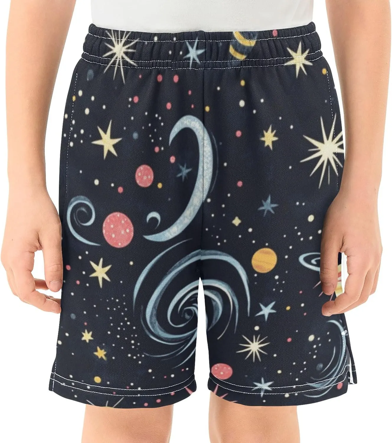 Youth Boys Cargo Shorts Lightweight Athletic Running Workout Shorts with Pockets